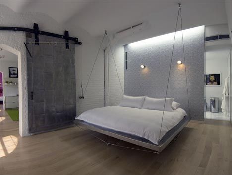 suspended bed