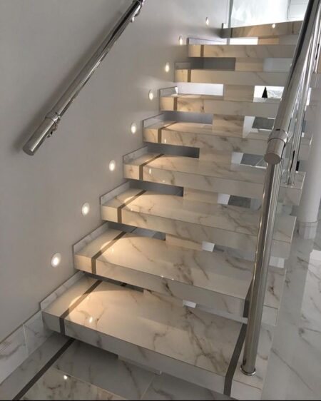 Escadas Com Design De Escama De Peixe