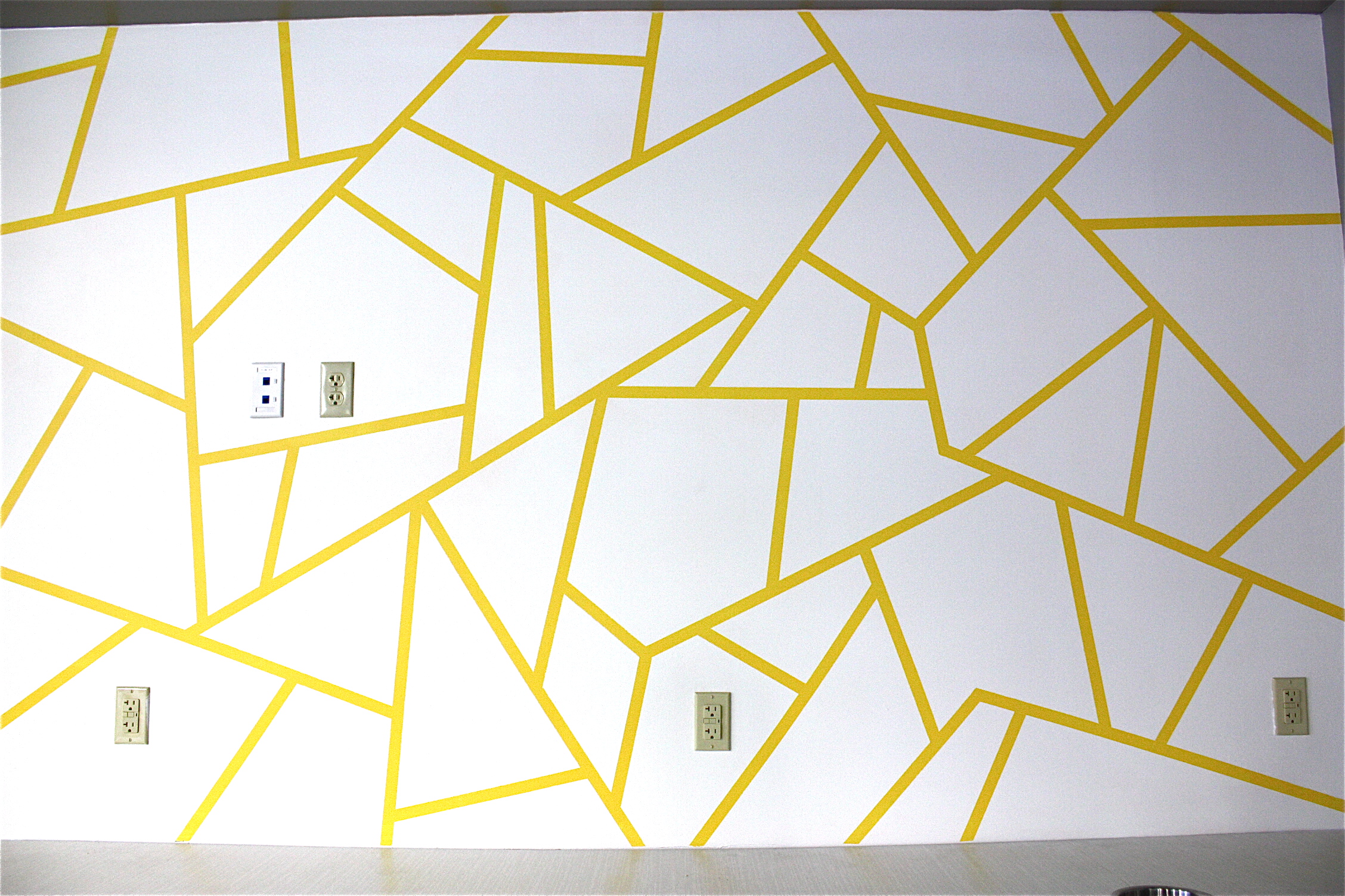 paint wall with tape