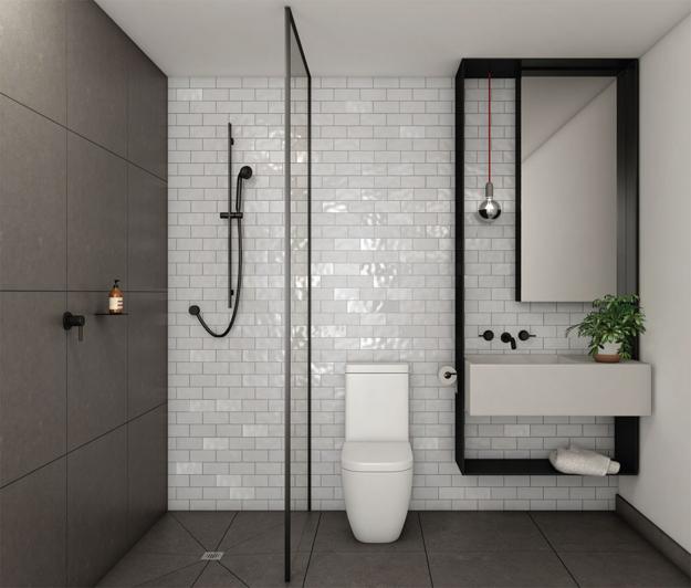 simple and small bathrooms