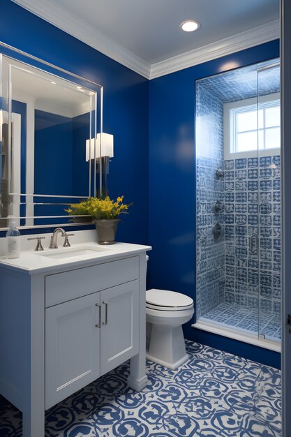 decoracao-de-banheiro-com-azul