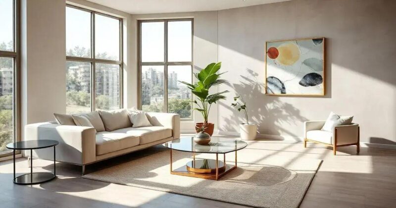 Como adotar o estilo moderno no design de interiores